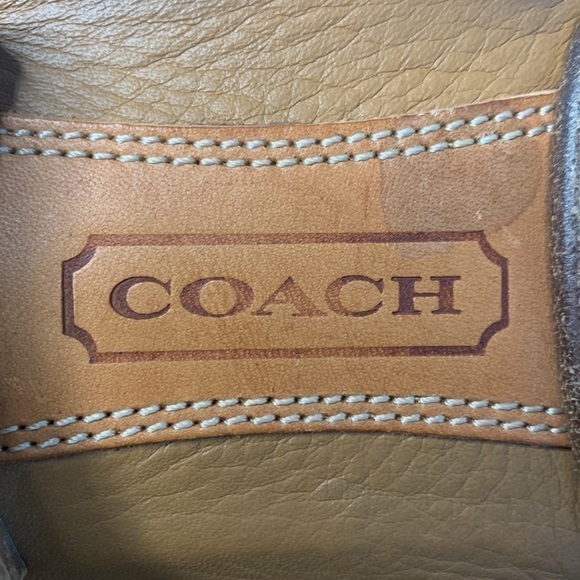 Coach Ariella Leather Loafers in tan with silver hardware - Picture 9 of 10